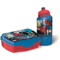 Licens Spiderman matbokssett - Matboks og drikkeflaske til barn