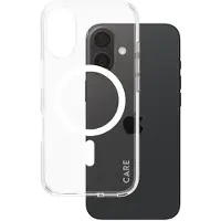 PanzerGlass CARE by Urban Combat - Baksidedeksel for mobiltelefon - MagSafe-samsvar - termoplast-polyuretan (TPU), polykarbonat (PC), oleofobisk belegg - gjennomsiktig, hvit - for Apple iPhone 16