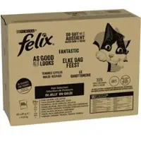 Felix Megapack Latz "As good as it looks" poser 80 x 85 g - Fiskemiks 1 (Tunfisk, Laks,Torsk, Sei)