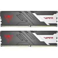 Patriot Memory Patriot Viper Venom RGB DDR5 series - DDR5 - sett - 32 GB: 2 x 16 GB - DIMM 288-pin - 5600 MT/s / PC5-44800 - CL36 - 1.25 V - ikke-bufret - on-die ECC - sølv, matt svart