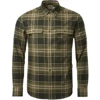 Chevalier Heron Flannel Shirt Men Evergreen Checked XXXL