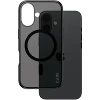 PanzerGlass CARE by Urban Combat - Baksidedeksel for mobiltelefon - MagSafe-samsvar - oleofobisk belegg, termoplast-polyuretan (TPU), polykarbonat (PC) - røykfylt svart - for Apple iPhone 16