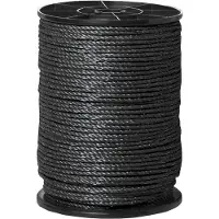 Foga Ledd Elektrisk tau Standard 8mm 200m Sort
