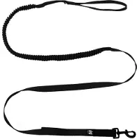 Non-Stop Dogwear Touring Bungee Leash WD Svart, 2.8m/23mm