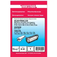 Haneström Støvsugerposer, papir, 10st.