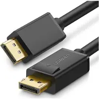 UGREEN DP102 10213 DisplayPort 1.2 4K / DisplayPort 1.2 4K-kabel, 5 m – svart