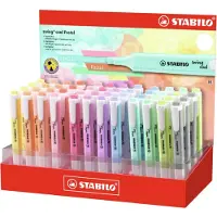 Stabilo Swing Cool Pastell Fluorescerende Markeringstusj-display Assortert 48 Enheter