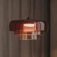 LEDS-C4 Levels LED-pendellampe, 3-veis, ravfarget