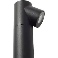 LINDBY LED-gatelampe Luzian, høyde 120 cm, svart, jordspyd