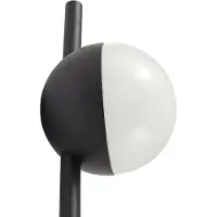 LINDBY LED-lampe med jordspyd Darleen, antrasitt, metall, Ø10cm
