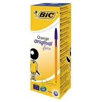 BIC Orange - Kulepenn - blå - oljebasert blekk - 0.8 mm - fin (en pakke 20)