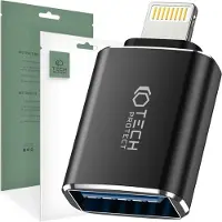 Tech-Protect UltraBoost Lightning til USB-A-adapter - Svart