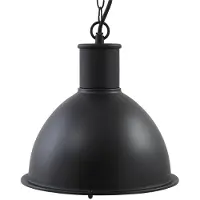 LINDBY utendørs pendellampe Luciane, svart, aluminium, Ø 31,8 cm