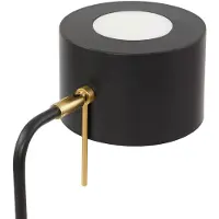 LINDBY gulvlampe Kaida, svart, metall