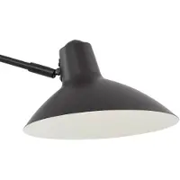 LINDBY gulvlampe Adrik, svart, metall