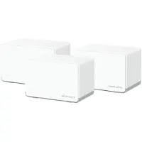 Mercusys Halo H70X V1 - Wi-Fi-system - (3 rutere) - inntil 6000 kvadratfot - maske 1GbE - Wi-Fi 6 - Dobbeltbånd (en pakke 3)