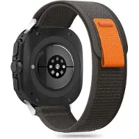 Tech-Protect Samsung Galaxy Watch Ultra 2024/2025 Nylon Reim - Svart