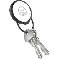 OrbitKey Slim Case for AirTag -pidike avainrenkaalla, musta