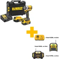 DeWalt slagnøgle 18V XR DCF921P2T-QW inkl. 2x5.0A