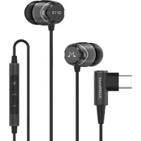 SoundMagic E11D In Ear Isolating USB-C Earphones with Mic Black