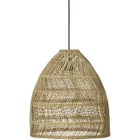 PR Home Utendørs pendellampe Maja, rotting, Ø 45 cm, støpsel, IP44