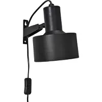 PR Home Solo vegglampe med støpsel, matt svart