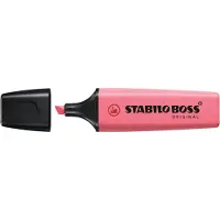 Stabilo Boss Original Pastel, 1 stykker, Rosa, Meisel tupp, Sort, Rosa, Plast, Rektangel