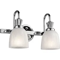 Kichler Cora-vegglampe til badet, med 2 lyskilder