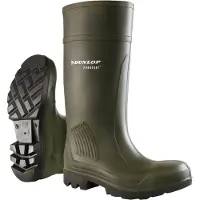 Ejendals Dunlop 462933 PUROFORT, Hankjønn, Voksen, Vernestøvler, Sort, Grønn, Polyuretan (PU), Polyuretan (PU)