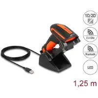 DeLOCK - Strekkodeskanner - håndholdt - 120 skann/sek - dekodet - Bluetooth 4.1, RF(2.4 GHz), USB 2.0