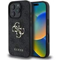 GUESS 4G Big Logo iPhone 16 Pro Max-etui - svart