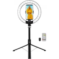 Logilink AA0156 LED-ringlys med selfiestick/stativ og fjernutløser