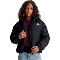 Calvin Klein Polstret Jakke - CK Short Puffer - Svart - - 10 år (140) - Dunjakke