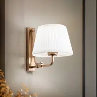 Argon Vegglampe Atro, gull med hvit skjerm