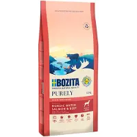 Purely Bozita Dog Adult Large Grain Free laks og storfe - 11 kg