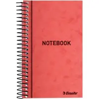 Esselte Spiralnotesblok 140x90mm med spiral i venstre side 1 pakke med 10 blokke - (10 stk.)