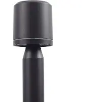 LINDBY LED-gatelampe Amila, svart, aluminium, IP54