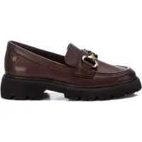 Carmela for woman. 16187202-MARRON Leather moccasins 161872 brown (39), Flat, None, Casual