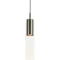 QAZQA Moderne hengelampe i gunmetal for 1-fase skinnesystem - Iconic Lloyd