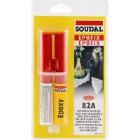 Soudal Epoxylim EPOFIX er en hurtighærdende 2K-epoxylim. 24 ml 2-komponent tube
