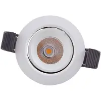 Arcchio Harcos LED-downlight, hvit, Ø 8 cm, 4 000K