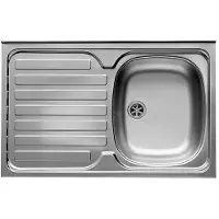 Pyramis Rustfritt Stål Intl 80x50 Nedfelt Vask 1 Kum 1 Avrenning Rektangulær