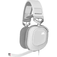 Corsair Gaming HS80 RGB - Hodesett - full størrelse - kablet - USB - hvit