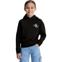 Calvin Klein Hettegenser - Small Monogram - CK Black - - 8 år (128) - Hettegenser