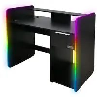 X Rocker 2023269 gamingbord, LED-belysning, trådløs lading, svart