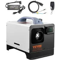 Vevor 5-8KW dieselvarmer, dieselluftvarmer alt-i-ett med fjernkontroll og LCD-skjerm, rask oppvarming lavstøy, bærbar dieselvarmer for lastebil varebil bobil tilhenger campingvogn