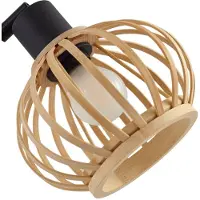 LINDBY gulvlampe Lielle, naturlig bambus, 5 lyskilder, 190 cm