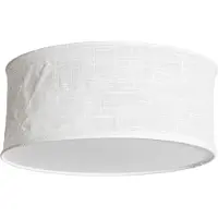 By Rydens taklampe Vita, Ø 40 cm, hvit, lin