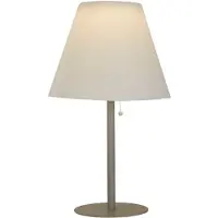 Searchlight Venice I LED-bordlampe, IP44, hvit/sølv