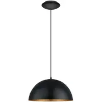 Eglo Gaetano - Taklampe - 1 sokkel - E27 - svart, gull